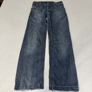 Diesel Vintage Y2K Blue Denim Jeans Straight Fit Faded Distressed Italy 29x31